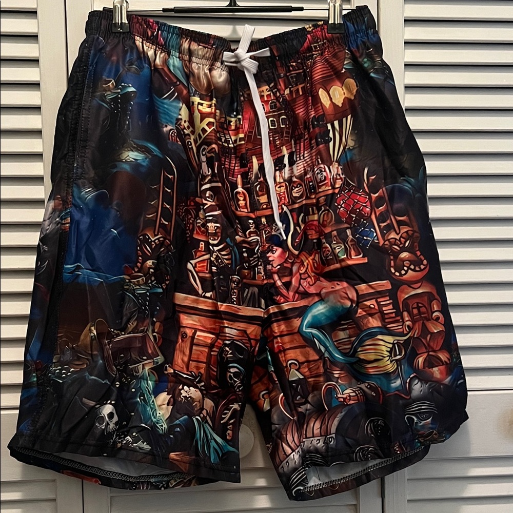 # 018+ Men's Graphic Under Sea Swim Shorts